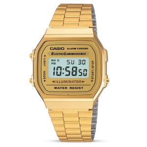 CASIO A168WG-9WDF Vintage Gold Plated Digital Watch