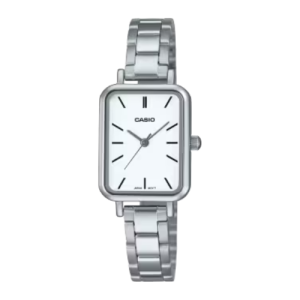 Casio LTP-V009D Ladies Tank Quartz Analog Stainless Steel Watch