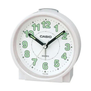 Casio TQ-228 Analog Table Alarm Clock with Beeper Alarm