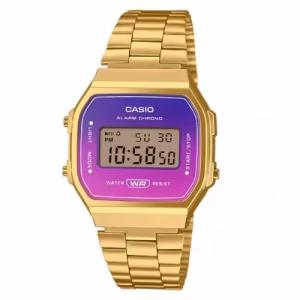 Casio A168WERG-2ADF Classic Illuminator Digital Watch Golden Chain watch